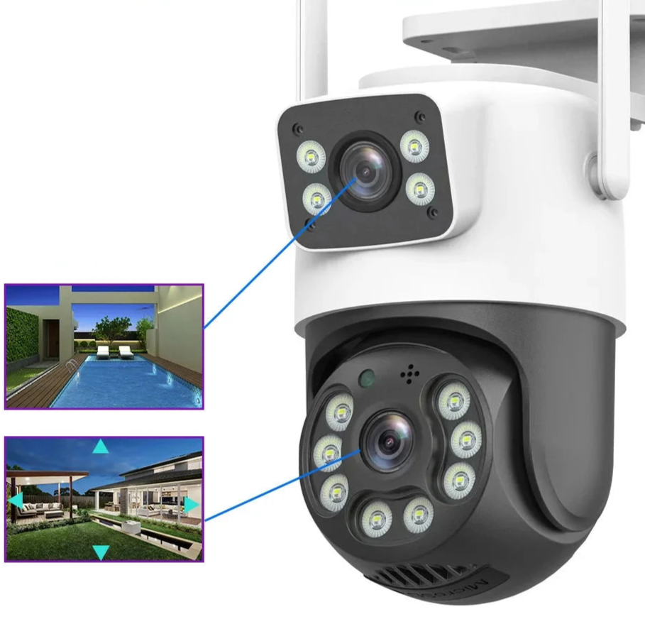 Câmera de Vigilância ICEES 8MP - Com Deteção de Movimento, Visão Noturna, Audio Bidirecional, Instalação Fácil Câmera de Vigilância ICEES 8MP - Com Deteção de Movimento, Visão Noturna, Audio Bidirecional, Instalação Fácil